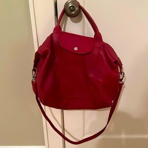 COPY - Red Leather Longchamp Tote